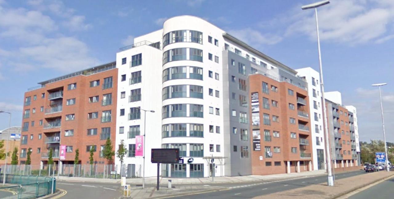 Apartment building exterior near Lime Street Station, Liverpool